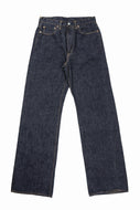 FULLCOUNT 0107W MONROE Wide Straight Jeans / 13.7oz Zimbabwe Selvedge Denim (INDIGO BLUE / ONE WASHED)