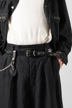画像をギャラリービューアに読み込む, FULLCOUNT × HTC Flower Studs Belt by Zip Stevenson (BLACK)