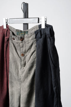 画像をギャラリービューアに読み込む, Aleksandr Manamis TRICOLORE BUCKLE PANT / GARMENT DYED (TRICOLORE)