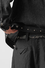 画像をギャラリービューアに読み込む, FULLCOUNT × HTC Type-2  Super Smooth Jean Jacket On Studs by Zip Stevenson (BLACK)