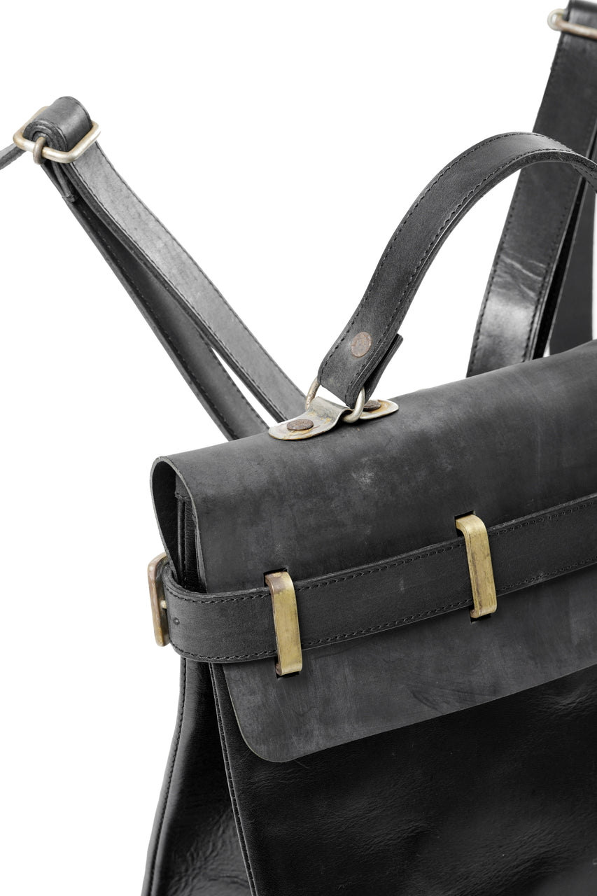 画像をギャラリービューアに読み込む, ierib exclusive GV Ruck Sack / Cordovan + Smooth Horse Leather (BLACK)