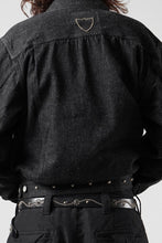 画像をギャラリービューアに読み込む, FULLCOUNT × HTC Type-2  Super Smooth Jean Jacket On Studs by Zip Stevenson (BLACK)