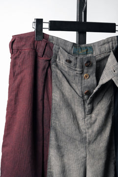 画像をギャラリービューアに読み込む, Aleksandr Manamis TRICOLORE BUCKLE PANT / GARMENT DYED (TRICOLORE)
