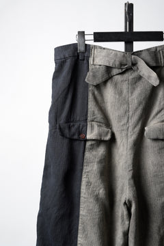 画像をギャラリービューアに読み込む, Aleksandr Manamis TRICOLORE BUCKLE PANT / GARMENT DYED (TRICOLORE)