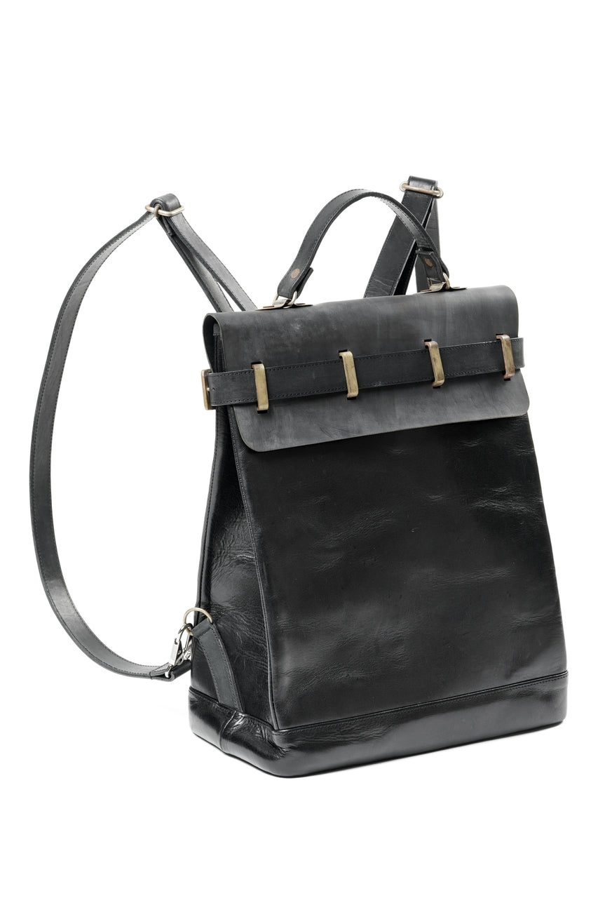 画像をギャラリービューアに読み込む, ierib exclusive GV Ruck Sack / Cordovan + Smooth Horse Leather (BLACK)