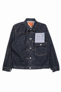 FULLCOUNT 2107XXW Type-1 Jean Jacket / 15.5oz Zimbabwe Selvedge Denim (INDIGO BLUE / ONE WASHED)