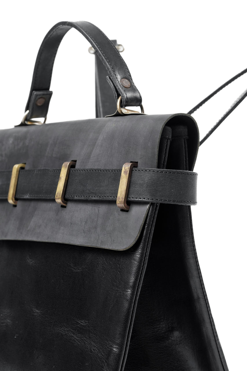 画像をギャラリービューアに読み込む, ierib exclusive GV Ruck Sack / Cordovan + Smooth Horse Leather (BLACK)