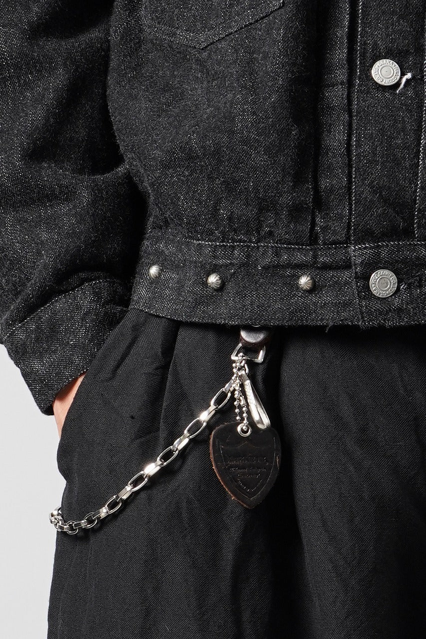 画像をギャラリービューアに読み込む, FULLCOUNT × HTC Type-2  Super Smooth Jean Jacket On Studs by Zip Stevenson (BLACK)