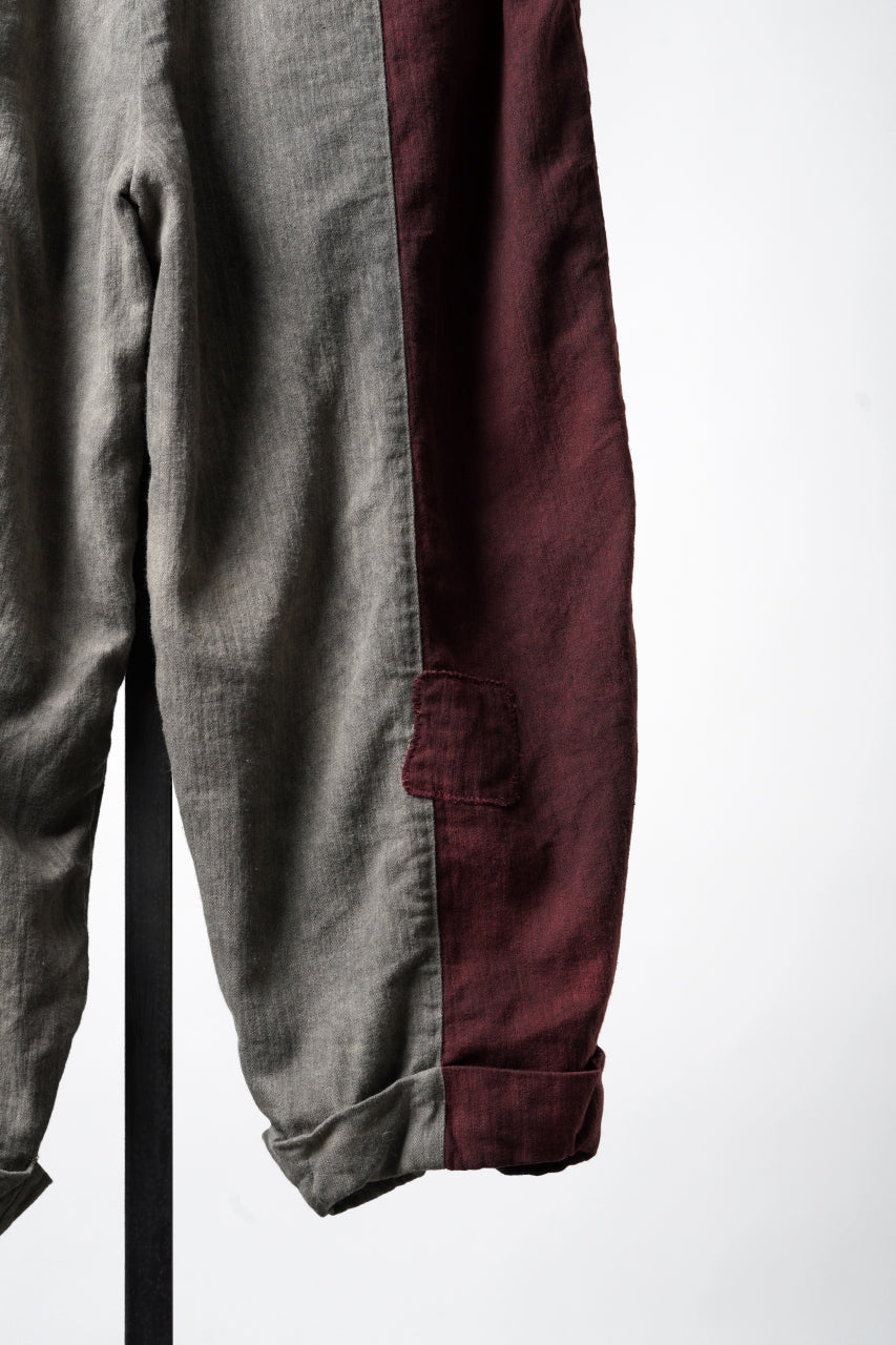 画像をギャラリービューアに読み込む, Aleksandr Manamis TRICOLORE BUCKLE PANT / GARMENT DYED (TRICOLORE)