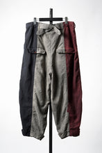 画像をギャラリービューアに読み込む, Aleksandr Manamis TRICOLORE BUCKLE PANT / GARMENT DYED (TRICOLORE)
