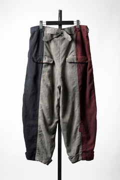 画像をギャラリービューアに読み込む, Aleksandr Manamis TRICOLORE BUCKLE PANT / GARMENT DYED (TRICOLORE)