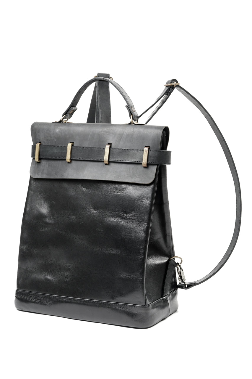 画像をギャラリービューアに読み込む, ierib exclusive GV Ruck Sack / Cordovan + Smooth Horse Leather (BLACK)
