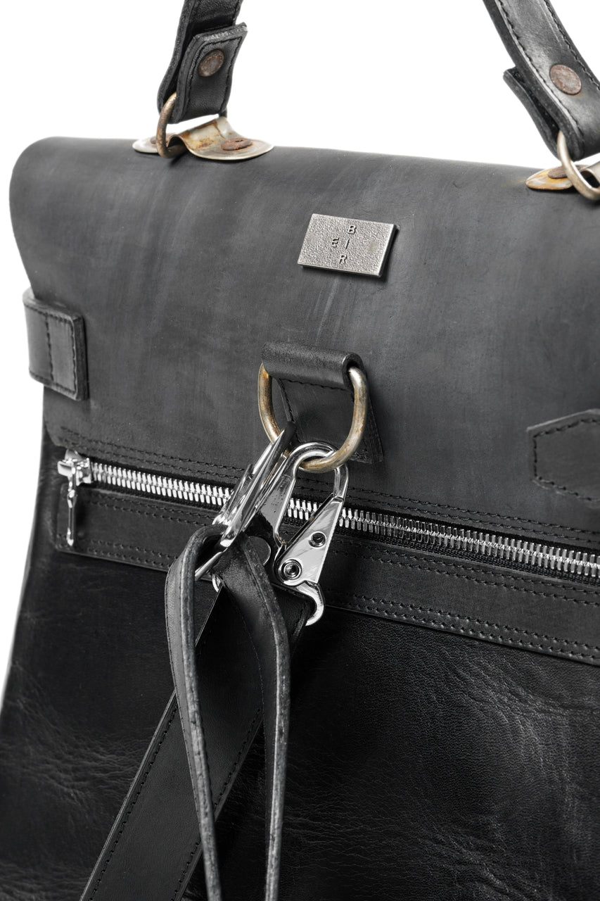 画像をギャラリービューアに読み込む, ierib exclusive GV Ruck Sack / Cordovan + Smooth Horse Leather (BLACK)
