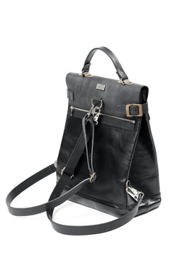 画像をギャラリービューアに読み込む, ierib exclusive GV Ruck Sack / Cordovan + Smooth Horse Leather (BLACK)