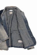 画像をギャラリービューアに読み込む, FULLCOUNT x N/07 exclusive COVER ALL JACKET / 10.5oz Zimbabwe Denim (INDIGO BLUE / EFFECTED)