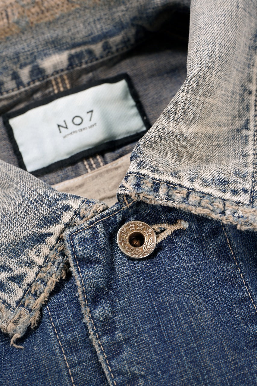 画像をギャラリービューアに読み込む, FULLCOUNT x N/07 exclusive COVER ALL JACKET / 10.5oz Zimbabwe Denim (INDIGO BLUE / EFFECTED)