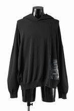 Load image into Gallery viewer, ISABEL BENENATO Viscose Knit Patch Hoodie (BLACK)