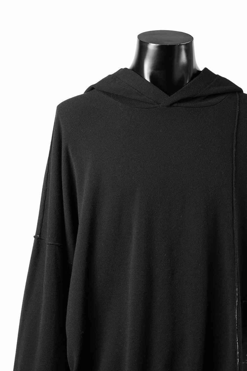 Load image into Gallery viewer, ISABEL BENENATO Viscose Knit Patch Hoodie (BLACK)