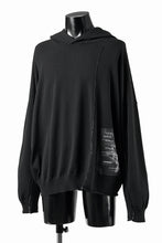 Load image into Gallery viewer, ISABEL BENENATO Viscose Knit Patch Hoodie (BLACK)