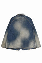 画像をギャラリービューアに読み込む, FULLCOUNT x N/07 exclusive COVER ALL JACKET / 10.5oz Zimbabwe Denim (INDIGO BLUE / EFFECTED)