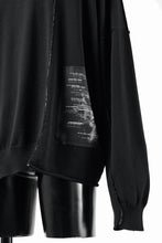 Load image into Gallery viewer, ISABEL BENENATO Viscose Knit Patch Hoodie (BLACK)