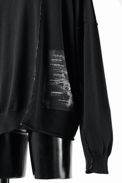 Load image into Gallery viewer, ISABEL BENENATO Viscose Knit Patch Hoodie (BLACK)