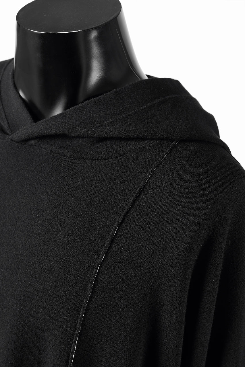 Load image into Gallery viewer, ISABEL BENENATO Viscose Knit Patch Hoodie (BLACK)