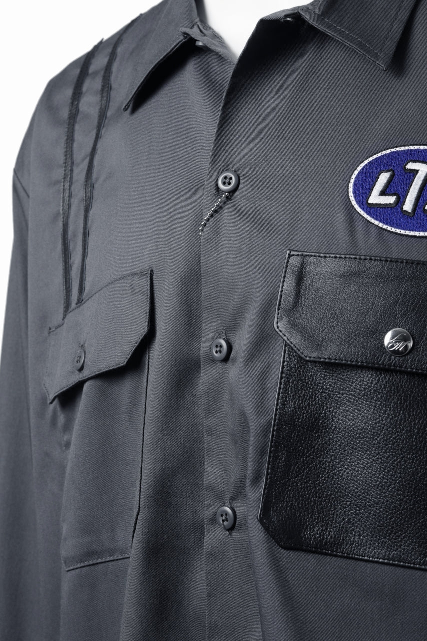 画像をギャラリービューアに読み込む, LASTMAN WORK SHIRTS feat.DICKIES (GREY)