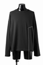 Load image into Gallery viewer, ISABEL BENENATO Cotton Jersey Long-Sleeved Stitched T-Shirt (BLACK)