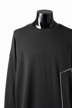 Load image into Gallery viewer, ISABEL BENENATO Cotton Jersey Long-Sleeved Stitched T-Shirt (BLACK)