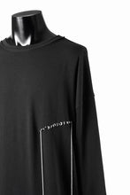Load image into Gallery viewer, ISABEL BENENATO Cotton Jersey Long-Sleeved Stitched T-Shirt (BLACK)