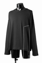 Load image into Gallery viewer, ISABEL BENENATO Cotton Jersey Long-Sleeved Stitched T-Shirt (BLACK)