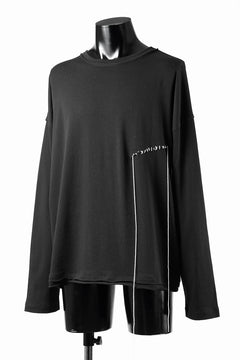 Load image into Gallery viewer, ISABEL BENENATO Cotton Jersey Long-Sleeved Stitched T-Shirt (BLACK)