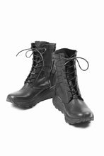 Load image into Gallery viewer, ISAMU KATAYAMA BACKLASH JAPAN SHOULDER GARMENT-DYED COMBAT SNEAKER BOOTS / Vibram® MEGAGRIP (BLACK)