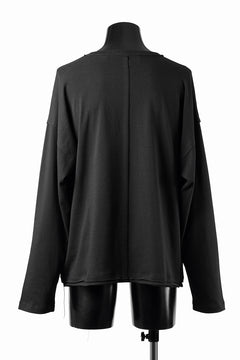 Load image into Gallery viewer, ISABEL BENENATO Cotton Jersey Long-Sleeved Stitched T-Shirt (BLACK)