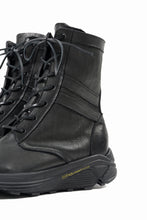 Load image into Gallery viewer, ISAMU KATAYAMA BACKLASH JAPAN SHOULDER GARMENT-DYED COMBAT SNEAKER BOOTS / Vibram® MEGAGRIP (BLACK)