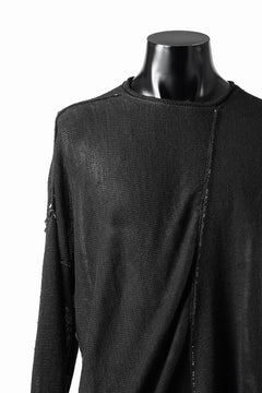 Load image into Gallery viewer, ISABEL BENENATO Linen Crew-Neck Sweater (BLACK)