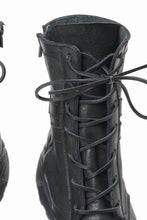 Load image into Gallery viewer, ISAMU KATAYAMA BACKLASH JAPAN SHOULDER GARMENT-DYED COMBAT SNEAKER BOOTS / Vibram® MEGAGRIP (BLACK)