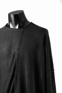 Load image into Gallery viewer, ISABEL BENENATO Linen Crew-Neck Sweater (BLACK)