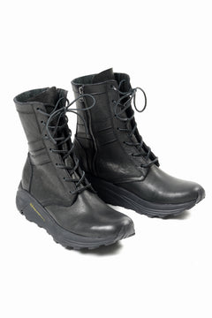 Load image into Gallery viewer, ISAMU KATAYAMA BACKLASH JAPAN SHOULDER GARMENT-DYED COMBAT SNEAKER BOOTS / Vibram® MEGAGRIP (BLACK)