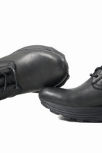 Load image into Gallery viewer, ISAMU KATAYAMA BACKLASH JAPAN SHOULDER GARMENT-DYED COMBAT SNEAKER BOOTS / Vibram® MEGAGRIP (BLACK)