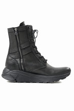 Load image into Gallery viewer, ISAMU KATAYAMA BACKLASH JAPAN SHOULDER GARMENT-DYED COMBAT SNEAKER BOOTS / Vibram® MEGAGRIP (BLACK)