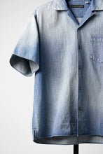 Load image into Gallery viewer, FULLCOUNT 4100HW-2 Denim Open Collar S/S Shirt (Indigo Blue)