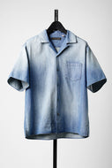 FULLCOUNT 4100HW-2 Denim Open Collar S/S Shirt (Indigo Blue)