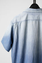 Load image into Gallery viewer, FULLCOUNT 4100HW-2 Denim Open Collar S/S Shirt (Indigo Blue)
