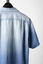 Load image into Gallery viewer, FULLCOUNT 4100HW-2 Denim Open Collar S/S Shirt (Indigo Blue)