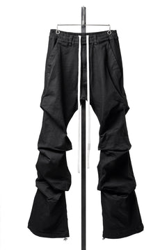 画像をギャラリービューアに読み込む, A.F ARTEFACT TUCK SLIM BAGGY PANTS / HI-STRETCH DENIM (BLACK)