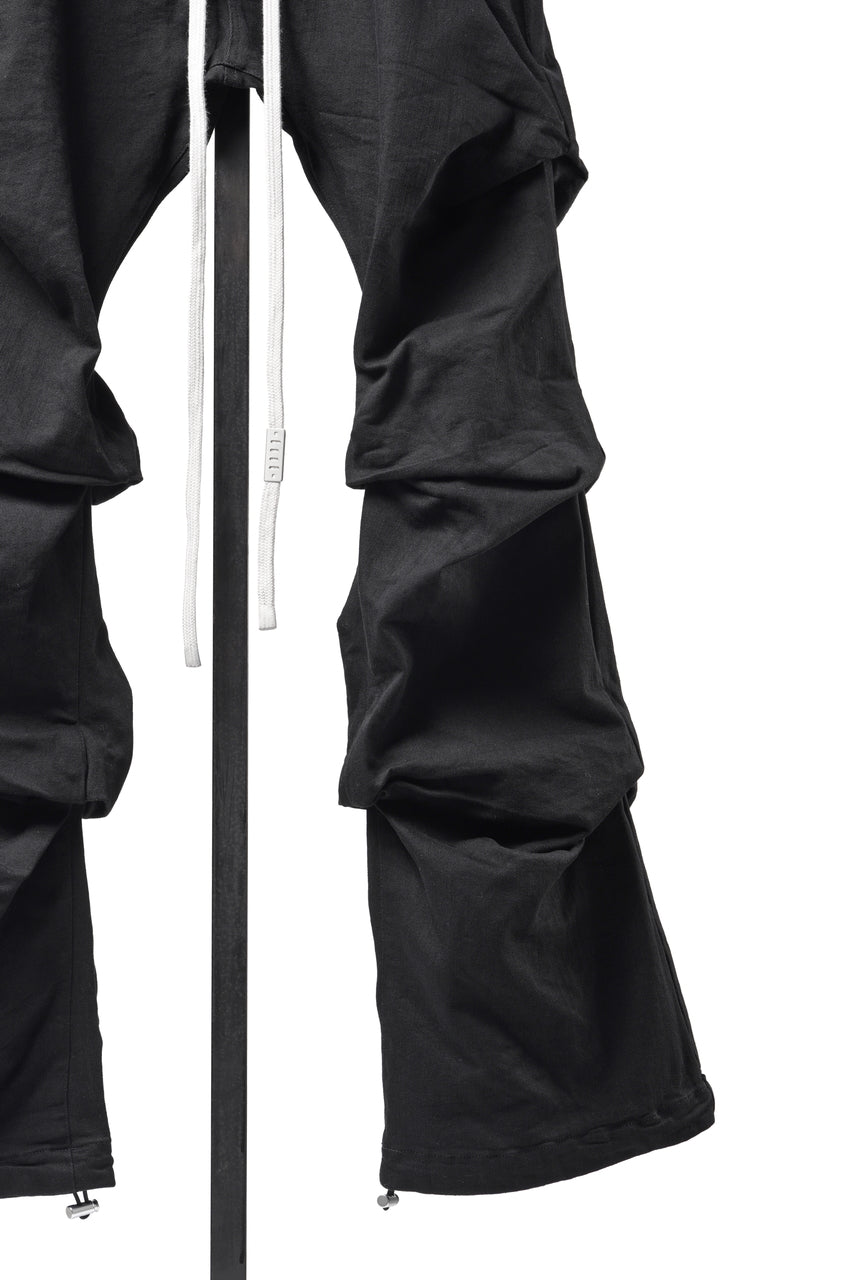画像をギャラリービューアに読み込む, A.F ARTEFACT TUCK SLIM BAGGY PANTS / HI-STRETCH DENIM (BLACK)