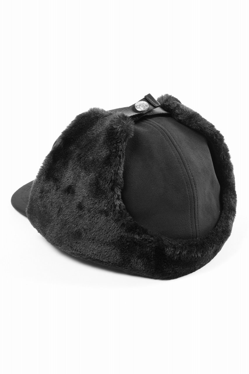 Load image into Gallery viewer, mastermind JAPAN FAUX FUR FLYING CAP (BLACK)