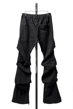 画像をギャラリービューアに読み込む, A.F ARTEFACT TUCK SLIM BAGGY PANTS / HI-STRETCH DENIM (BLACK)